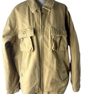 Urban Pipeline Wool Blended Tan Utility Jacket